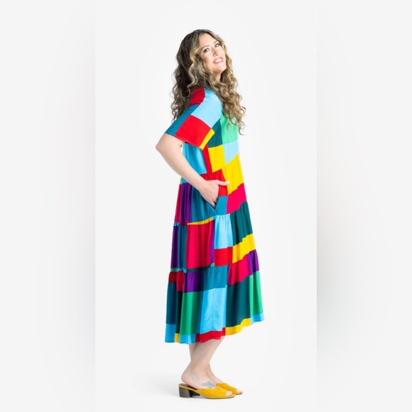 LulaRoe HELENE TIERED MIDI DRESS - Picture 3 of 4